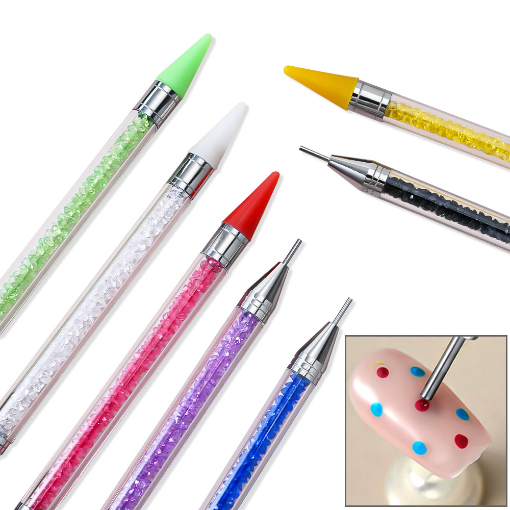 1 шт., точечная дрель с двумя  – обзор и цена Rhinestone Nail Gem