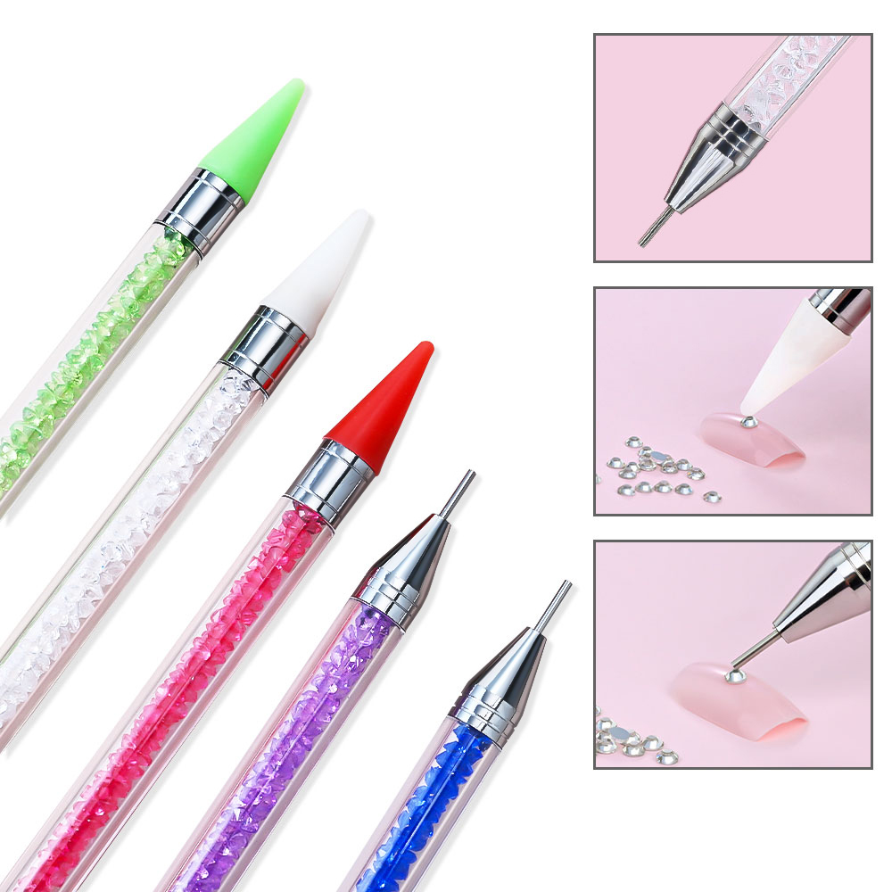 1 шт., точечная дрель с двумя  – обзор и цена Rhinestone Nail Gem