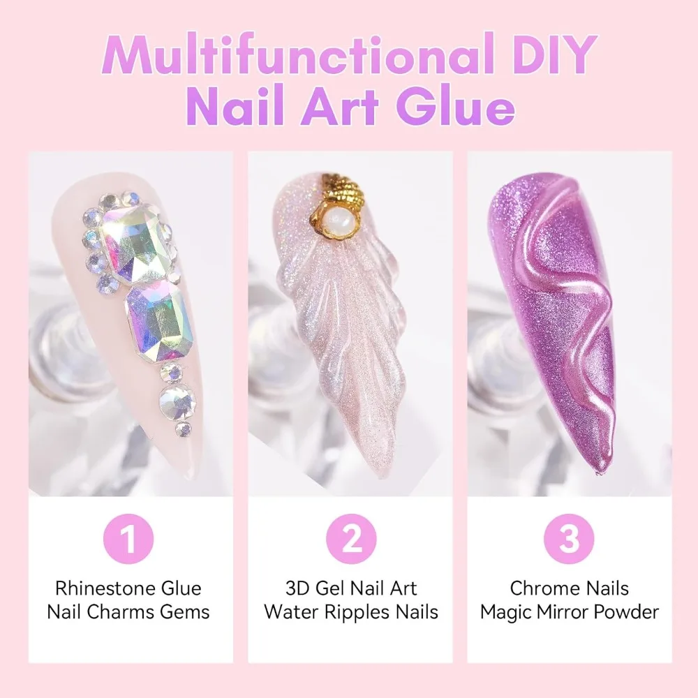 Профессиональный клей для нейл – обзор и цена Rhinestone Nail Gem