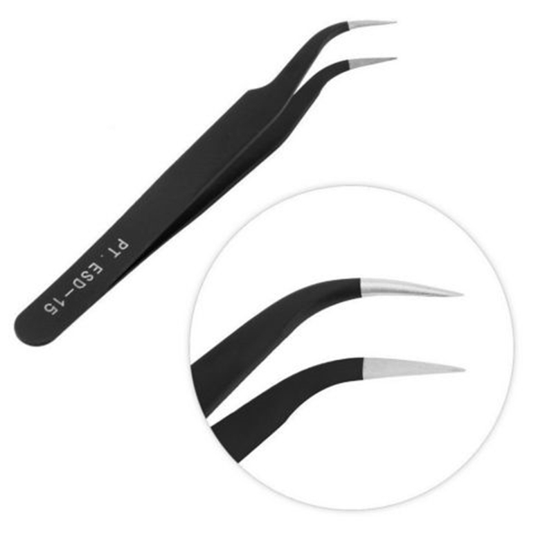 1 шт., изогнутый черный Пинцет – обзор и цена Rhinestone Nail Gem
