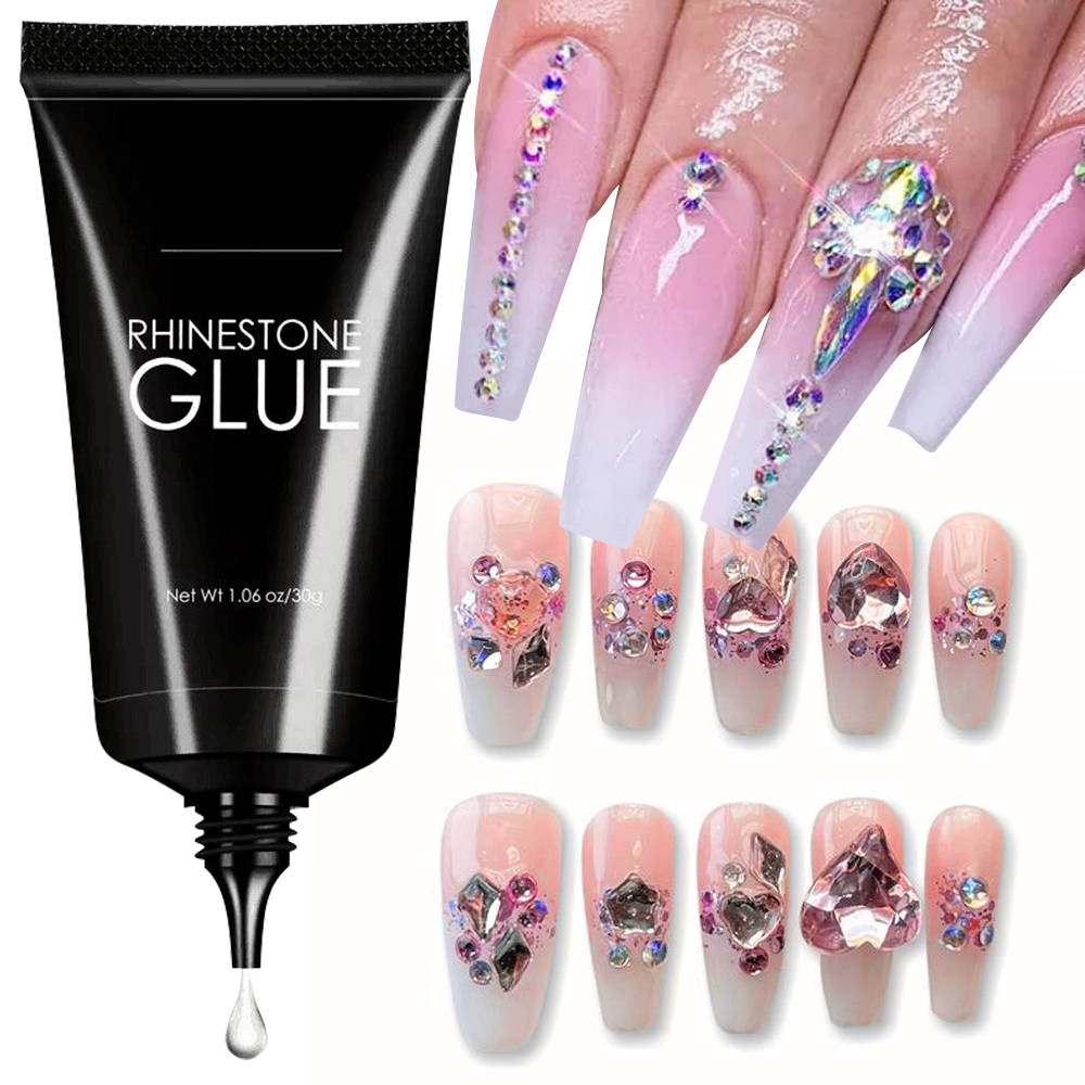 30 г клей со стразами для ногт – обзор и цена Rhinestone Nail Gem